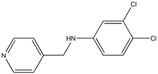 3,4-dichloro-N-(pyridin-4-ylmethyl)aniline 구조식 이미지