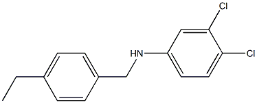 3,4-dichloro-N-[(4-ethylphenyl)methyl]aniline Structure