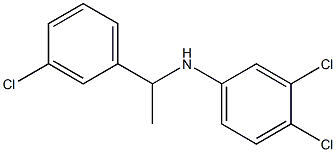 3,4-dichloro-N-[1-(3-chlorophenyl)ethyl]aniline Structure