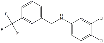 3,4-dichloro-N-{[3-(trifluoromethyl)phenyl]methyl}aniline Structure