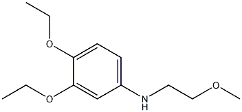 3,4-diethoxy-N-(2-methoxyethyl)aniline Structure