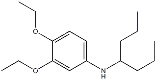 3,4-diethoxy-N-(heptan-4-yl)aniline Structure