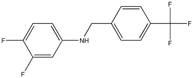 3,4-difluoro-N-{[4-(trifluoromethyl)phenyl]methyl}aniline 구조식 이미지