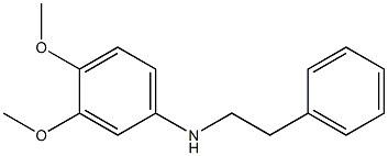 3,4-dimethoxy-N-(2-phenylethyl)aniline Structure