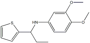 3,4-dimethoxy-N-[1-(thiophen-2-yl)propyl]aniline Structure