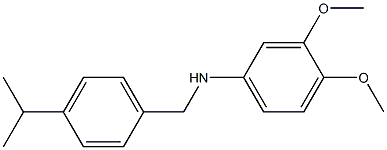 3,4-dimethoxy-N-{[4-(propan-2-yl)phenyl]methyl}aniline 구조식 이미지