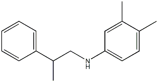 3,4-dimethyl-N-(2-phenylpropyl)aniline Structure