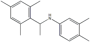 3,4-dimethyl-N-[1-(2,4,6-trimethylphenyl)ethyl]aniline 구조식 이미지