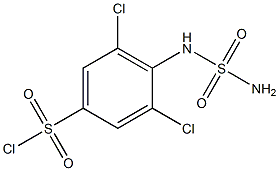 3,5-dichloro-4-(sulfamoylamino)benzene-1-sulfonyl chloride 구조식 이미지