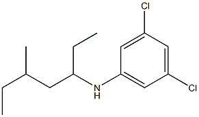 3,5-dichloro-N-(5-methylheptan-3-yl)aniline Structure