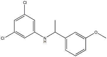 3,5-dichloro-N-[1-(3-methoxyphenyl)ethyl]aniline Structure