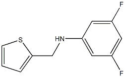 3,5-difluoro-N-(thiophen-2-ylmethyl)aniline Structure