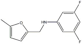 3,5-difluoro-N-[(5-methylfuran-2-yl)methyl]aniline 구조식 이미지