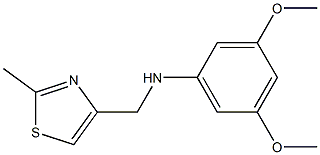 3,5-dimethoxy-N-[(2-methyl-1,3-thiazol-4-yl)methyl]aniline Structure
