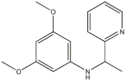 3,5-dimethoxy-N-[1-(pyridin-2-yl)ethyl]aniline Structure