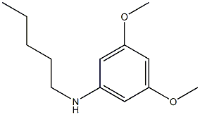 3,5-dimethoxy-N-pentylaniline 구조식 이미지