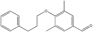 3,5-dimethyl-4-(3-phenylpropoxy)benzaldehyde Structure