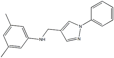 3,5-dimethyl-N-[(1-phenyl-1H-pyrazol-4-yl)methyl]aniline Structure