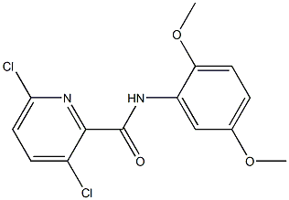 3,6-dichloro-N-(2,5-dimethoxyphenyl)pyridine-2-carboxamide 구조식 이미지