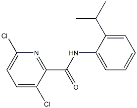 3,6-dichloro-N-[2-(propan-2-yl)phenyl]pyridine-2-carboxamide 구조식 이미지