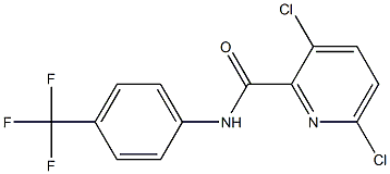 3,6-dichloro-N-[4-(trifluoromethyl)phenyl]pyridine-2-carboxamide 구조식 이미지