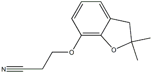 3-[(2,2-dimethyl-2,3-dihydro-1-benzofuran-7-yl)oxy]propanenitrile Structure