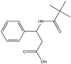 3-[(2,2-dimethylpropanoyl)amino]-3-phenylpropanoic acid Structure