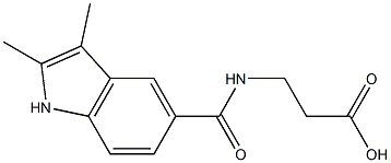 3-[(2,3-dimethyl-1H-indol-5-yl)formamido]propanoic acid Structure