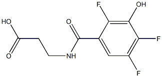 3-[(2,4,5-trifluoro-3-hydroxyphenyl)formamido]propanoic acid 구조식 이미지