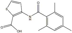 3-[(2,4,6-trimethylbenzene)amido]thiophene-2-carboxylic acid 구조식 이미지