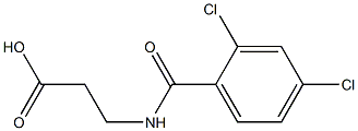 3-[(2,4-dichlorobenzoyl)amino]propanoic acid Structure