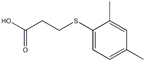 3-[(2,4-dimethylphenyl)thio]propanoic acid Structure