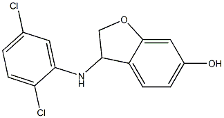 3-[(2,5-dichlorophenyl)amino]-2,3-dihydro-1-benzofuran-6-ol Structure