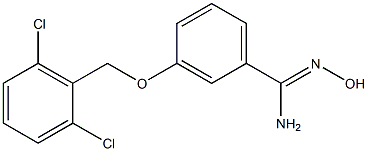 3-[(2,6-dichlorophenyl)methoxy]-N'-hydroxybenzene-1-carboximidamide 구조식 이미지