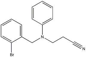 3-[(2-bromobenzyl)(phenyl)amino]propanenitrile 구조식 이미지