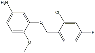 3-[(2-chloro-4-fluorobenzyl)oxy]-4-methoxyaniline Structure