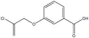 3-[(2-chloroprop-2-enyl)oxy]benzoic acid Structure