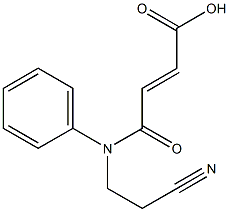 3-[(2-cyanoethyl)(phenyl)carbamoyl]prop-2-enoic acid 구조식 이미지