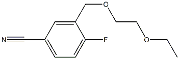 3-[(2-ethoxyethoxy)methyl]-4-fluorobenzonitrile 구조식 이미지