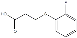 3-[(2-fluorophenyl)sulfanyl]propanoic acid 구조식 이미지