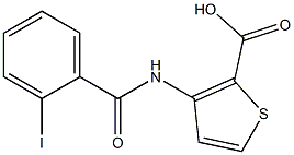3-[(2-iodobenzoyl)amino]thiophene-2-carboxylic acid Structure