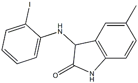 3-[(2-iodophenyl)amino]-5-methyl-2,3-dihydro-1H-indol-2-one 구조식 이미지