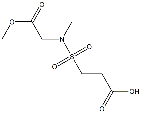 3-[(2-methoxy-2-oxoethyl)(methyl)sulfamoyl]propanoic acid Structure