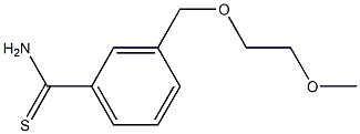 3-[(2-methoxyethoxy)methyl]benzenecarbothioamide 구조식 이미지