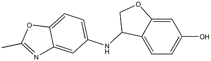 3-[(2-methyl-1,3-benzoxazol-5-yl)amino]-2,3-dihydro-1-benzofuran-6-ol Structure