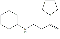 3-[(2-methylcyclohexyl)amino]-1-(pyrrolidin-1-yl)propan-1-one 구조식 이미지