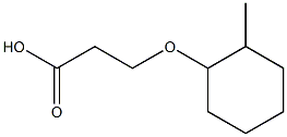 3-[(2-methylcyclohexyl)oxy]propanoic acid 구조식 이미지