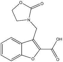 3-[(2-oxo-1,3-oxazolidin-3-yl)methyl]-1-benzofuran-2-carboxylic acid 구조식 이미지