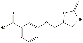3-[(2-oxo-1,3-oxazolidin-5-yl)methoxy]benzoic acid 구조식 이미지