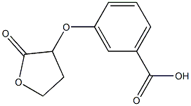 3-[(2-oxooxolan-3-yl)oxy]benzoic acid Structure